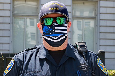 Blue Lives Matter Masks Flaunted by San Francisco Police