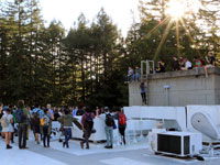 UCSC Student Walkout Ends with Rally on Roof of Administration Building