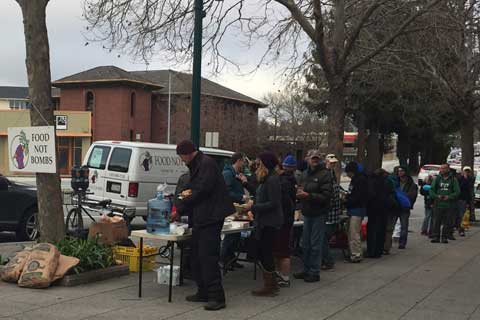 Anti-Homeless Group Tries to Drive Santa Cruz Food Not Bombs Out of Sight